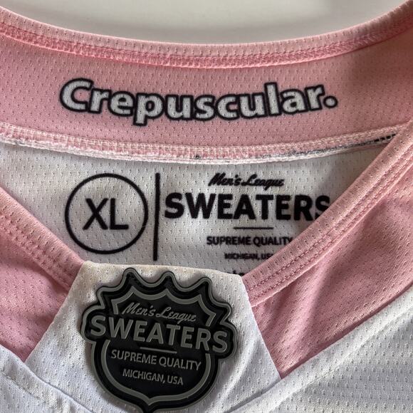 Barstool Sports Men League Sweaters Pink Whitneys Hockey Jersey Adult Sz XL Rare - Picture 3 of 16